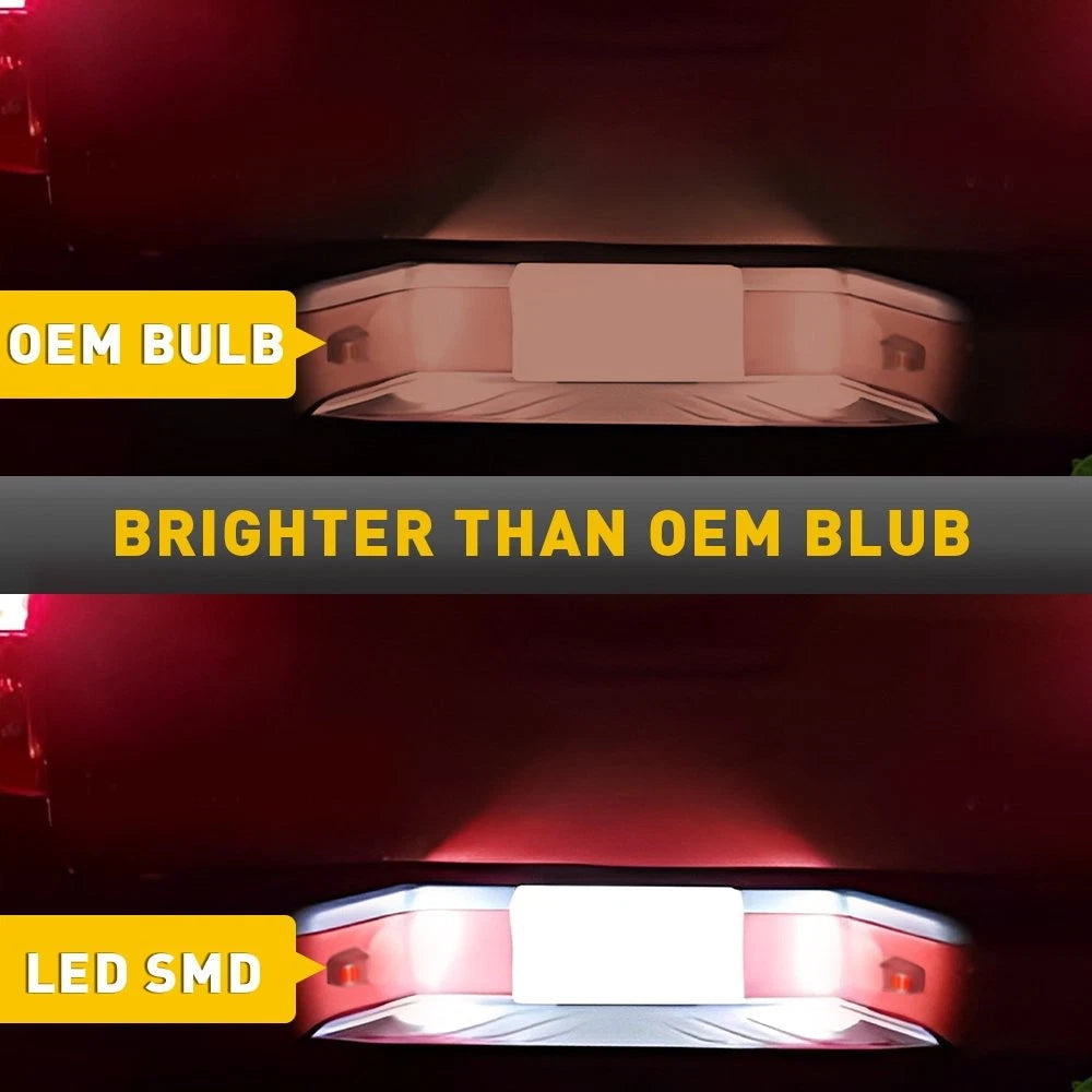 x2 18LED License Plate Lamp Light For Nissan Frontier Titan Armada 2007-2019 6B93BC-57