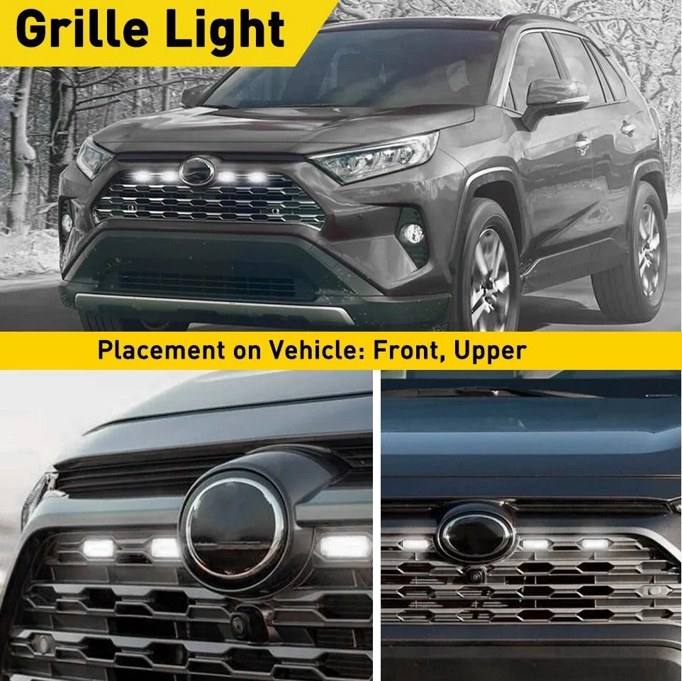 Front Bumper Grille Fog Light Lamp For Toyota RAV4 19-24 LE SE XLE XSE Limited A 6B93BC-57