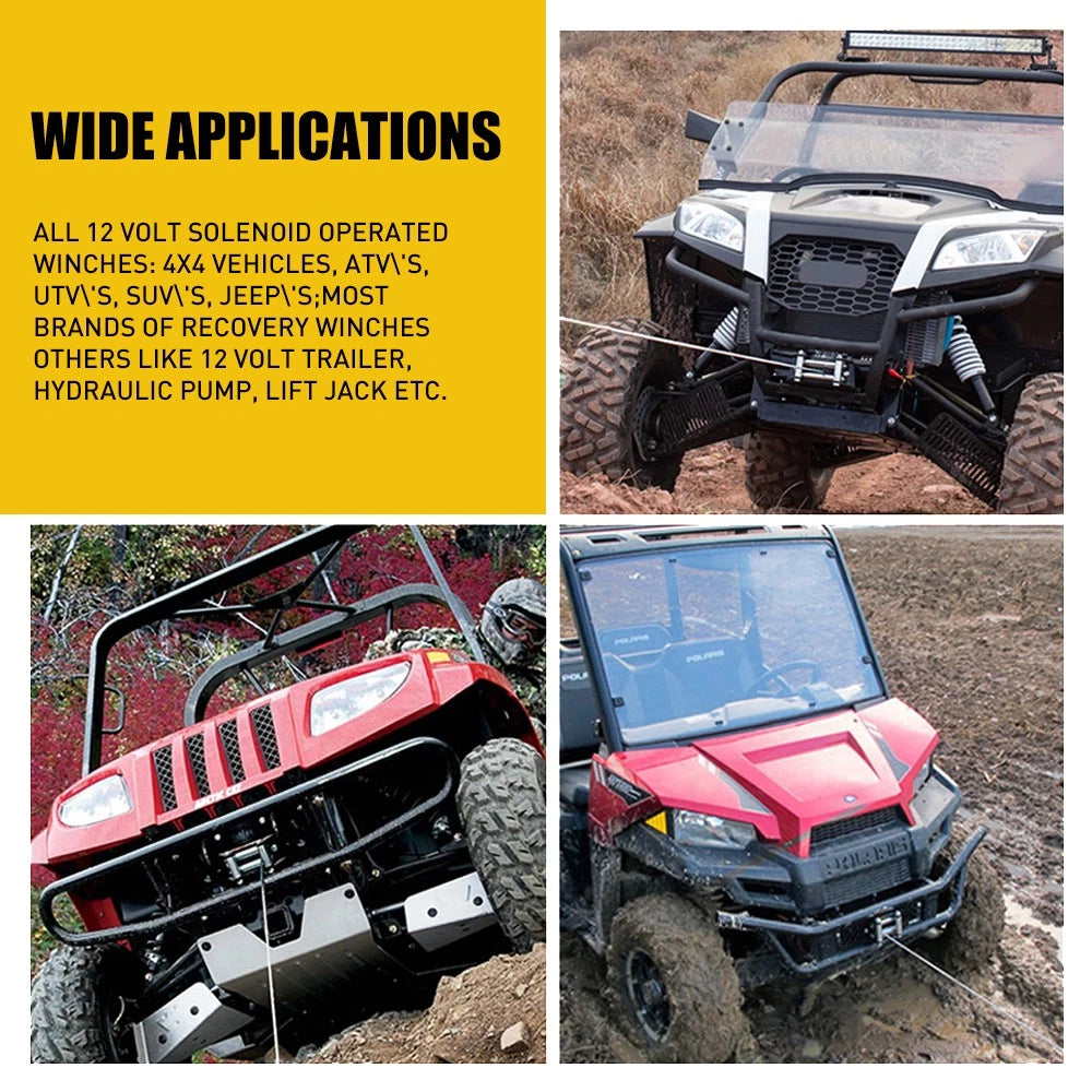 12V Volt Long Range Wireless Remote Control Kit for Car Truck Jeep ATV Winch 6B93BC-57