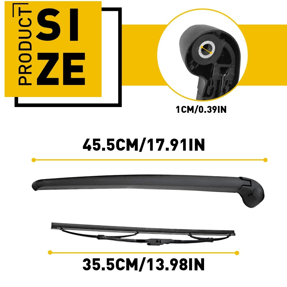 Rear Wiper Arm With Blade Set For 2007-2015 Audi Q7 Replacement High Quality EOA 6B93BC-57