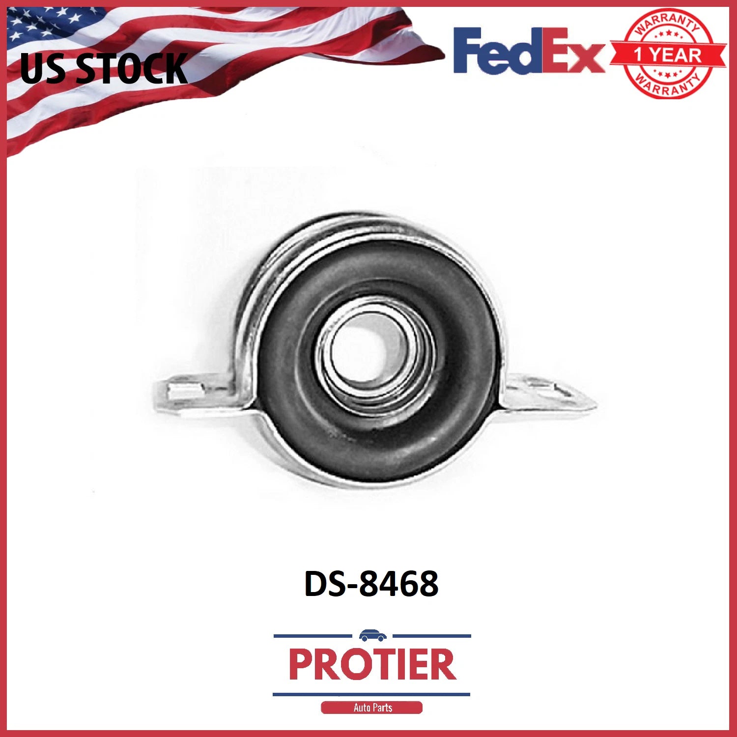 Protier Drive Shaft Center Support Bearing - Part # DS8468 6B93BC-57
