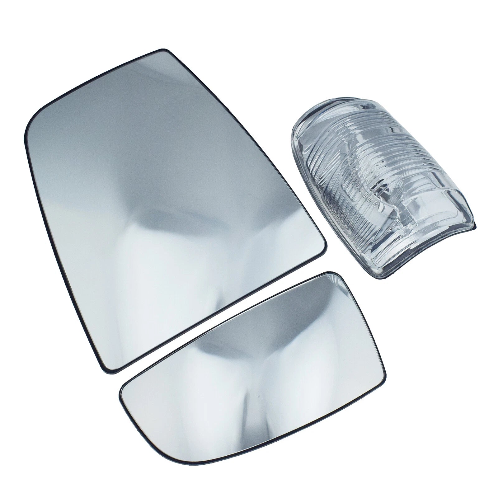 Left Upper Lower Mirror Glass & Turn Signal Light Lens for Ford Transit 1823875 6B93BC-57