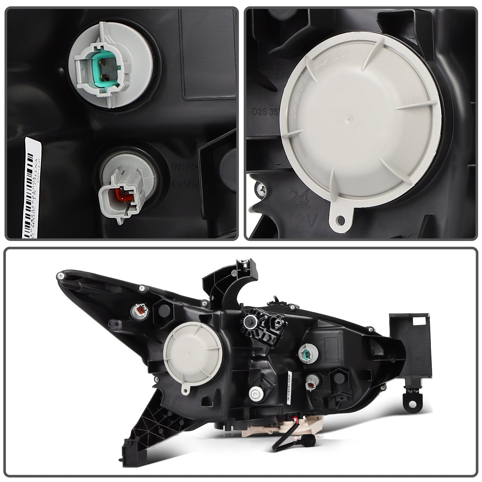 Driver Left Side Headlight For 2014-2015 INFINITI For QX60 2.5L 3.5L Chrome 6B93BC-57