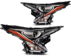 Pair Kit LED Headlights Assembly For 2016-2018 Toyota Prius 1.8L Black Amber KOEEP