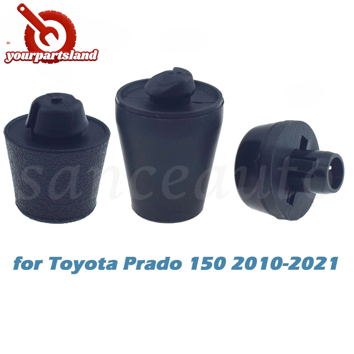 3X Tailgate Cushioning Granular Rubber Pad For Toyota Prado 150 10-21 6727260050 6B93BC-57