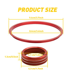 Red Air Condition AC Knob Cover Ring Trim for Toyota Tacoma 2016-22 Accessories 6B93BC-57