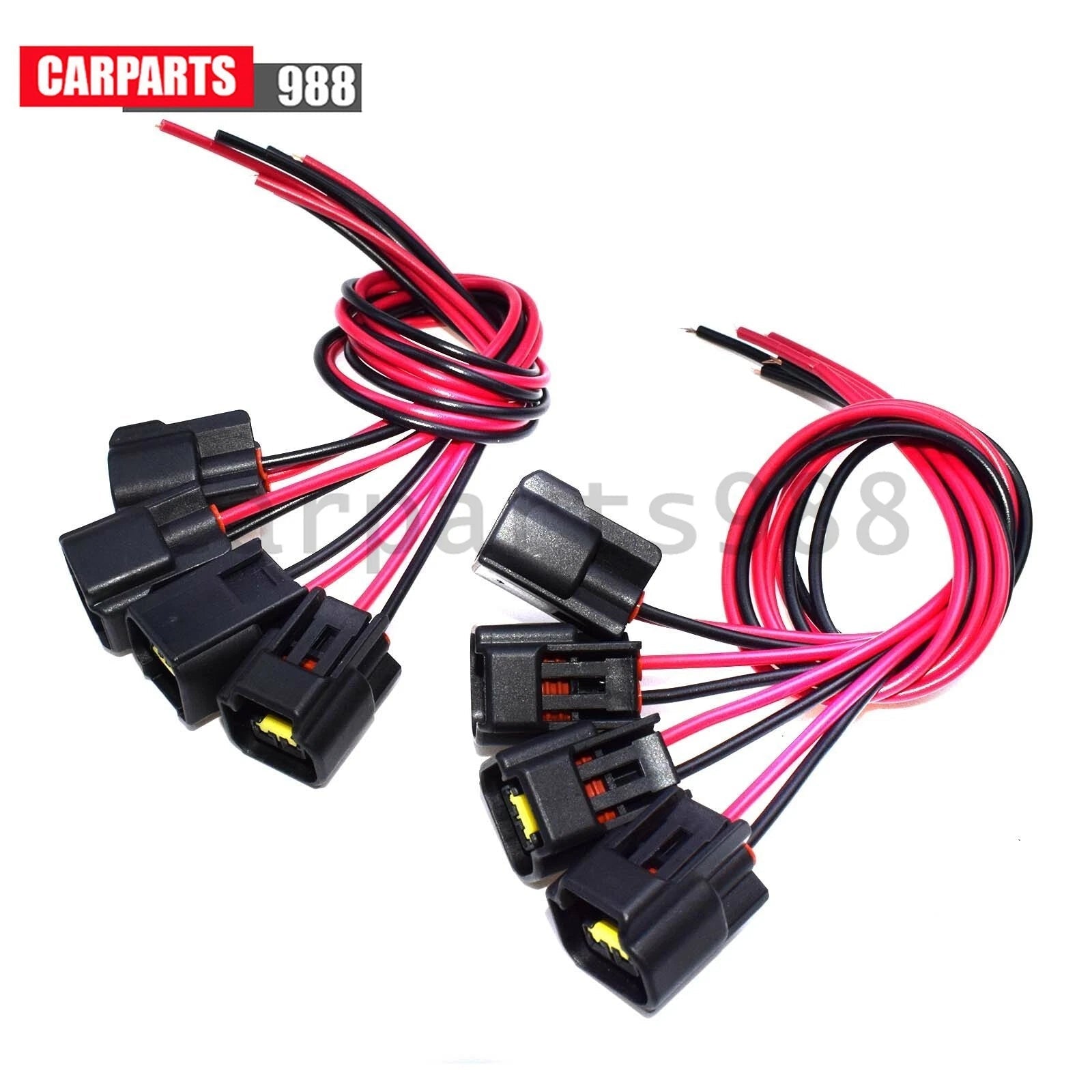 8x Sensor Connector Pigtail With 2 Way For Ford Flex Edge E-250 Mazda WPT-579 6B93BC-57