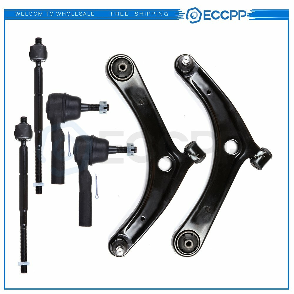 6pcs For 07-14 Dodge Caliber Jeep Compass Lower Control Arm Inner Outer Tierod KOEEP