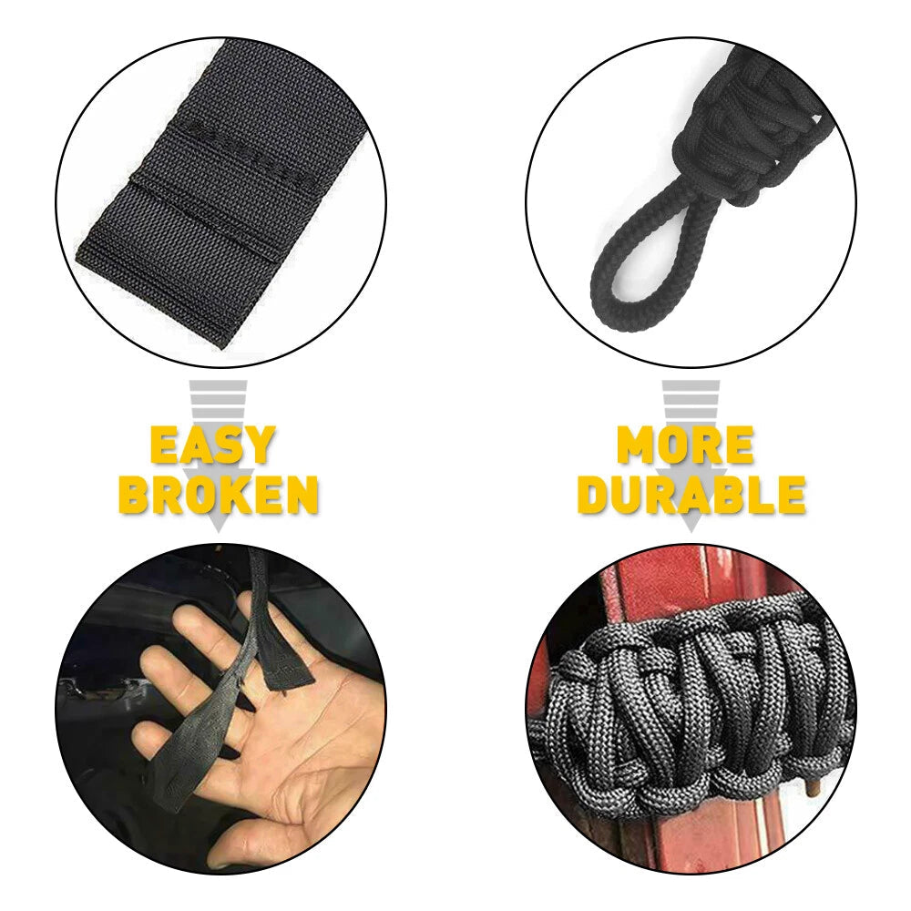 For Jeep Wrangler JK/YJ/TJ 1 Car Pair Door Limiting Straps Belt Set Accessories 6B93BC-57