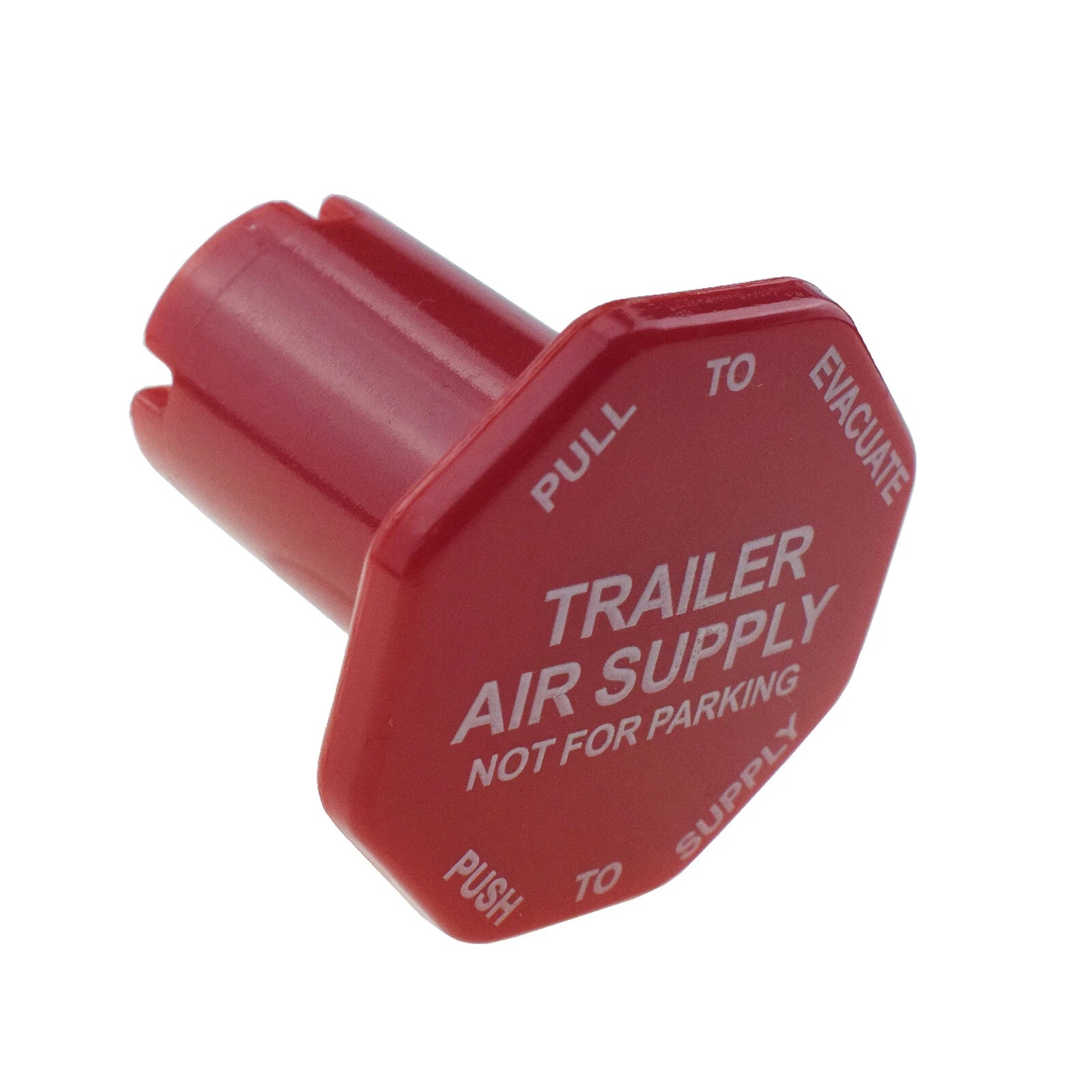 Red Modular Trailer Air Supply Knob for Semi Trucks Threaded Type 298817N 802627 6B93BC-57