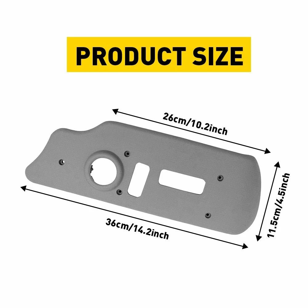 Power Seat Trim Bezel Light Pewter Gray Front LH Driver Outer for Chevy GMC 6B93BC-57