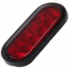 6PCS Truck Trailer Red 10 Led 6" Stop Turn Brake Grommet Mount Oval Tail Light 6B93BC-57