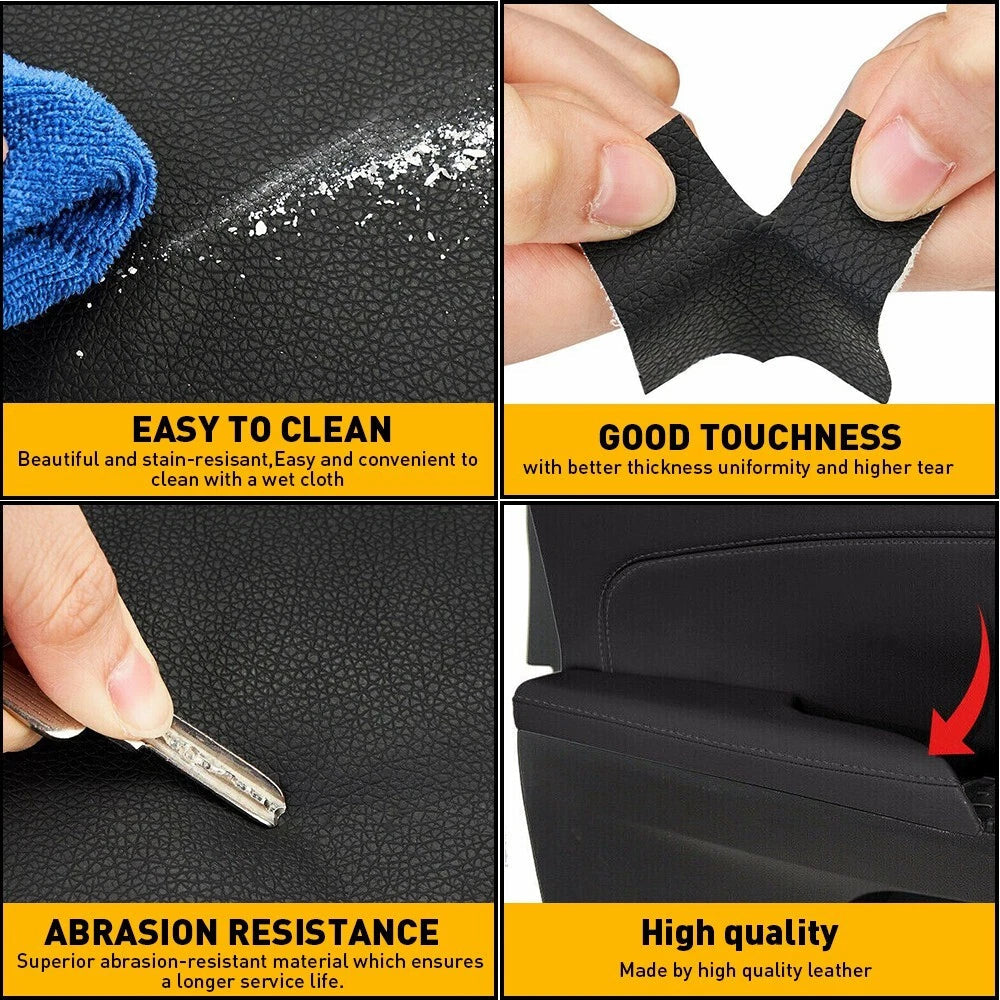 FOR 2013-2018 Toyota Avalon Leather Armrest Door Panel Cover Black Durable EOA 6B93BC-57