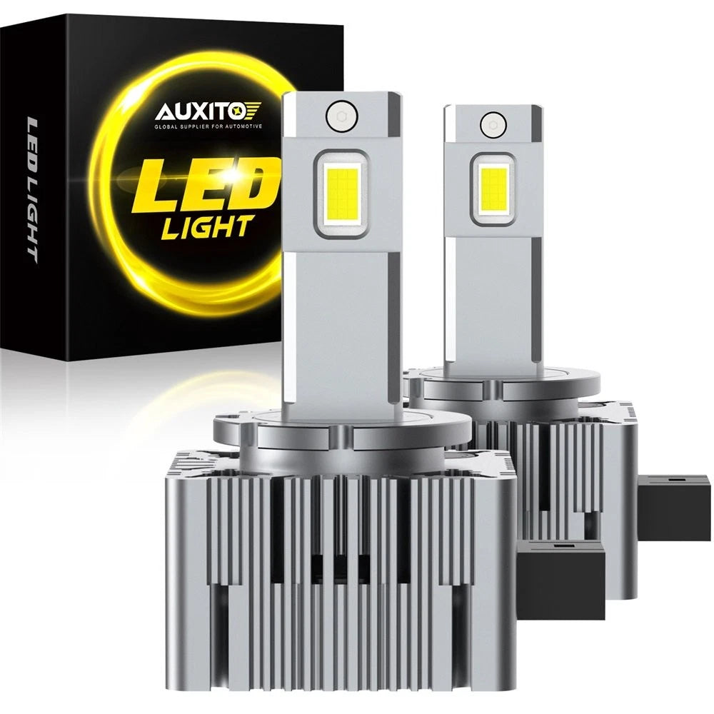 Pair D3S D3R LED Headlight Bulbs Kit For Ford Mustang 2013-2018 High Low Beam 6B93BC-57