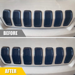 For 2014-2018 Jeep Cherokee Front Grill Inserts Honeycomb Mesh Black Cover -7 6B93BC-57