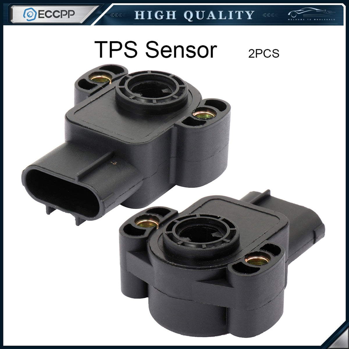 ECCPP 2Pcs Throttle Position Sensor TPS For Ford F-350 Super Duty 05 F8OZ9B989AA ECCPP