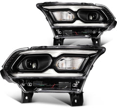 ECCPP LED Headlights Assembly For Dodge Durango 2021-2024 Pair Kit Black 6B93BC-57