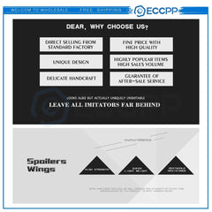 Fits 2013-2017 Honda Accord 4dr Rear Roof Window Visor Spoiler Wing