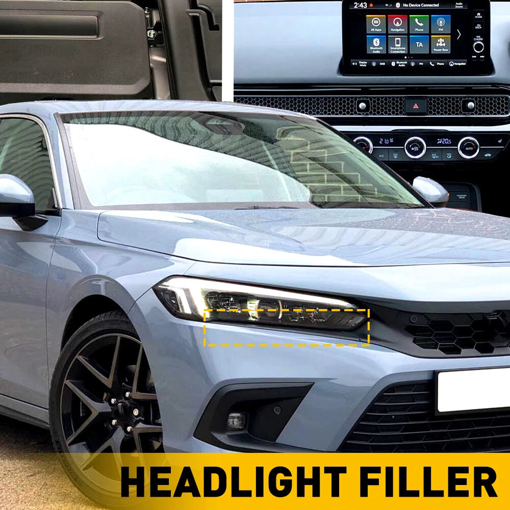 Headlight Molding Trim Lower Filler Pair LH RH For 2022-2024 Honda Civic 4DR EOA 6B93BC-57