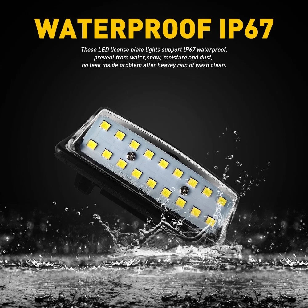 Full LED License Plate Lamp Light Assembly for Nissan Maxima Altima Murano Rogue 6B93BC-57
