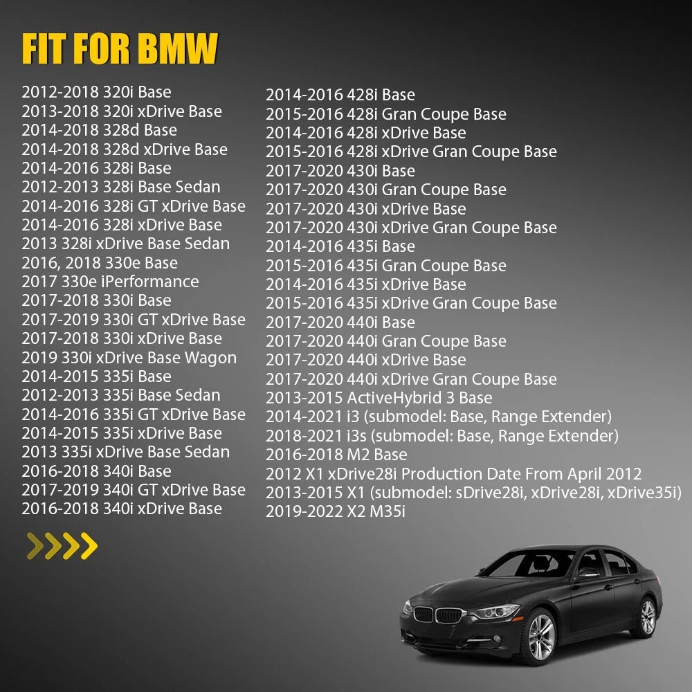 Pair Left Right Side Heated Mirror Glass For BMW 320i 328d 328i 428i 440i EOA 6B93BC-57