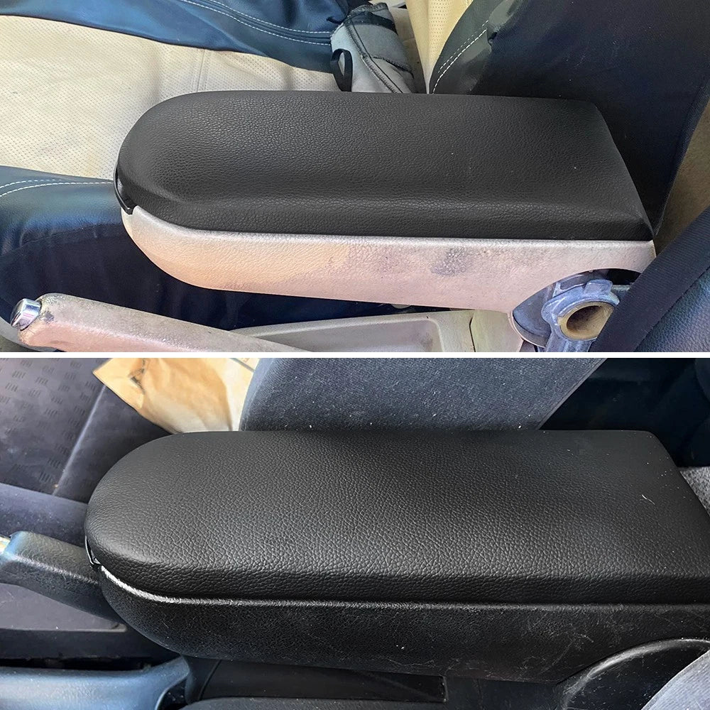 For VW GOLF Beetle 1999-2009 Black Leather Console Center Armrest Cover Lid EOA 6B93BC-57