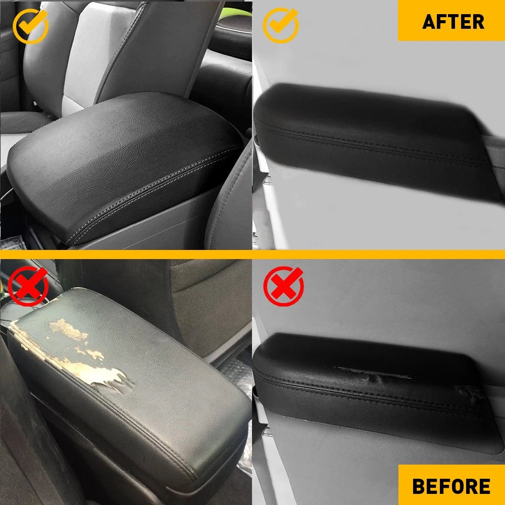 Center Console Front Door Armrest Cover Black Leather for Honda Pilot 2009-15 EA 6B93BC-57