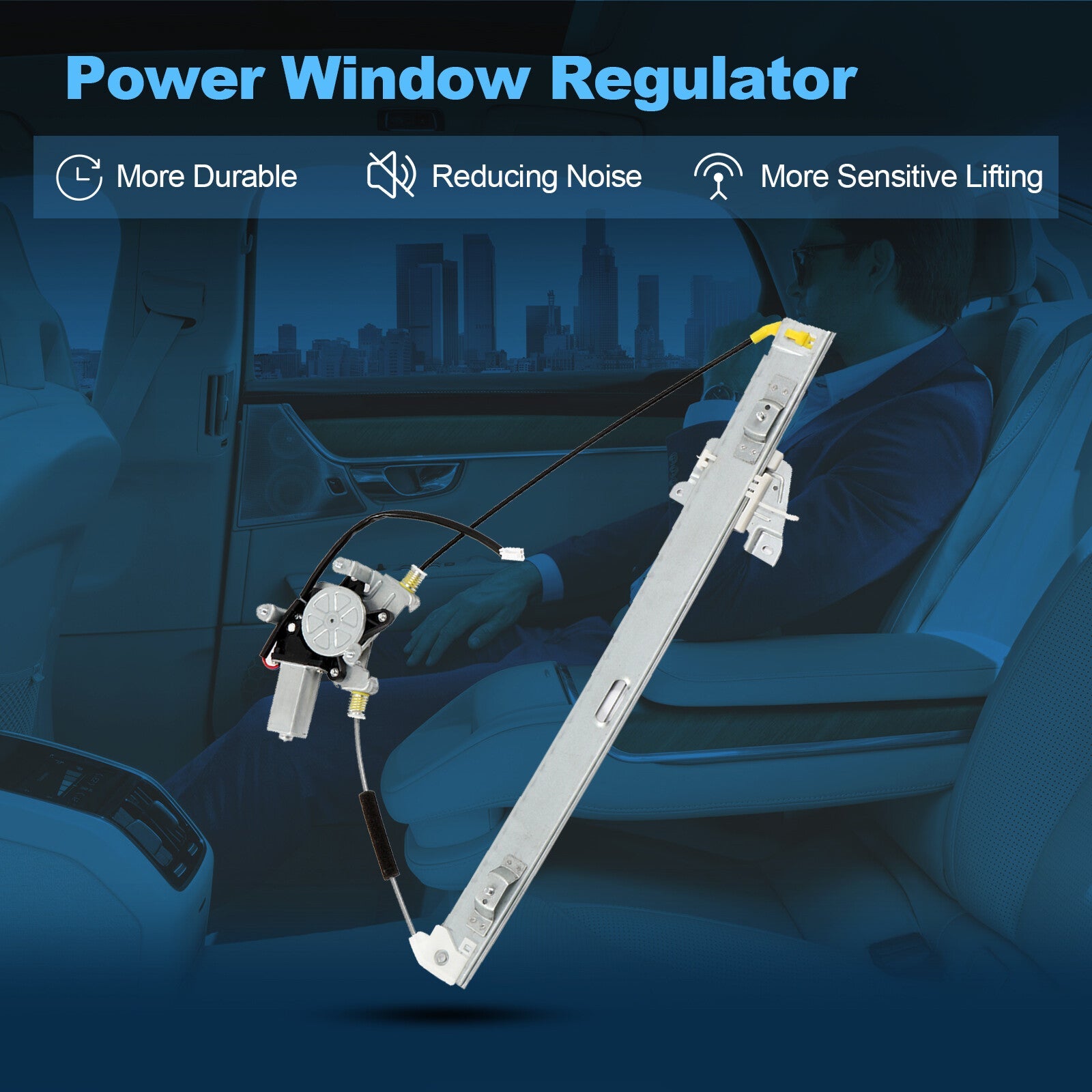 For 2000-2006 Mazda MPV Front Driver Side Power Window Regulator with Motor 6B93BC-57