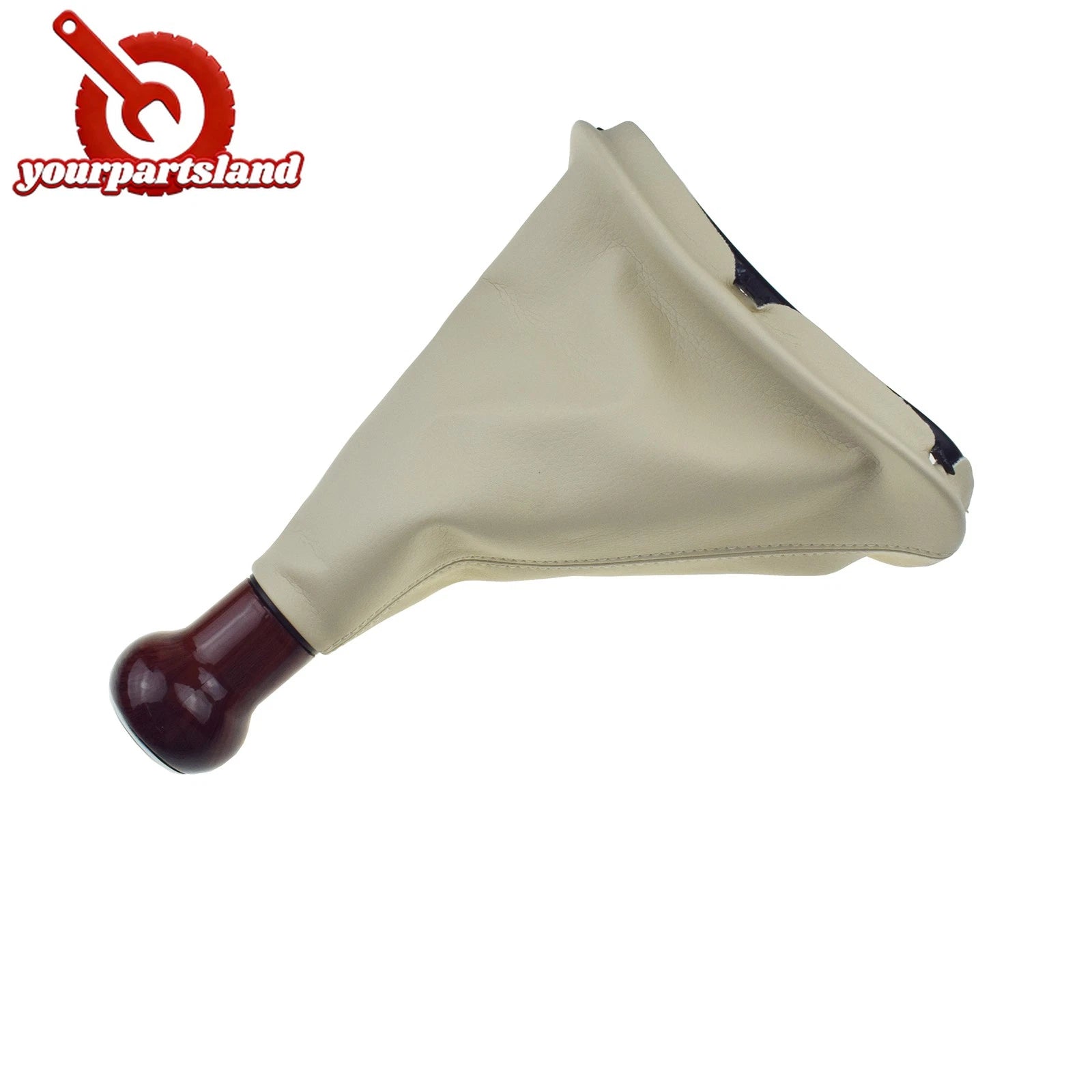 5 SPEED GEAR WOOD SHIFT KNOB GAITOR BOOT Beige Fit VW PASSAT B5 B5.5 98-04 6B93BC-57