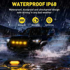 4x Front Bumper Amber Fog Lamp For 2024-2025 Tacoma TR D Sport / TR D Off-Road A 6B93BC-57