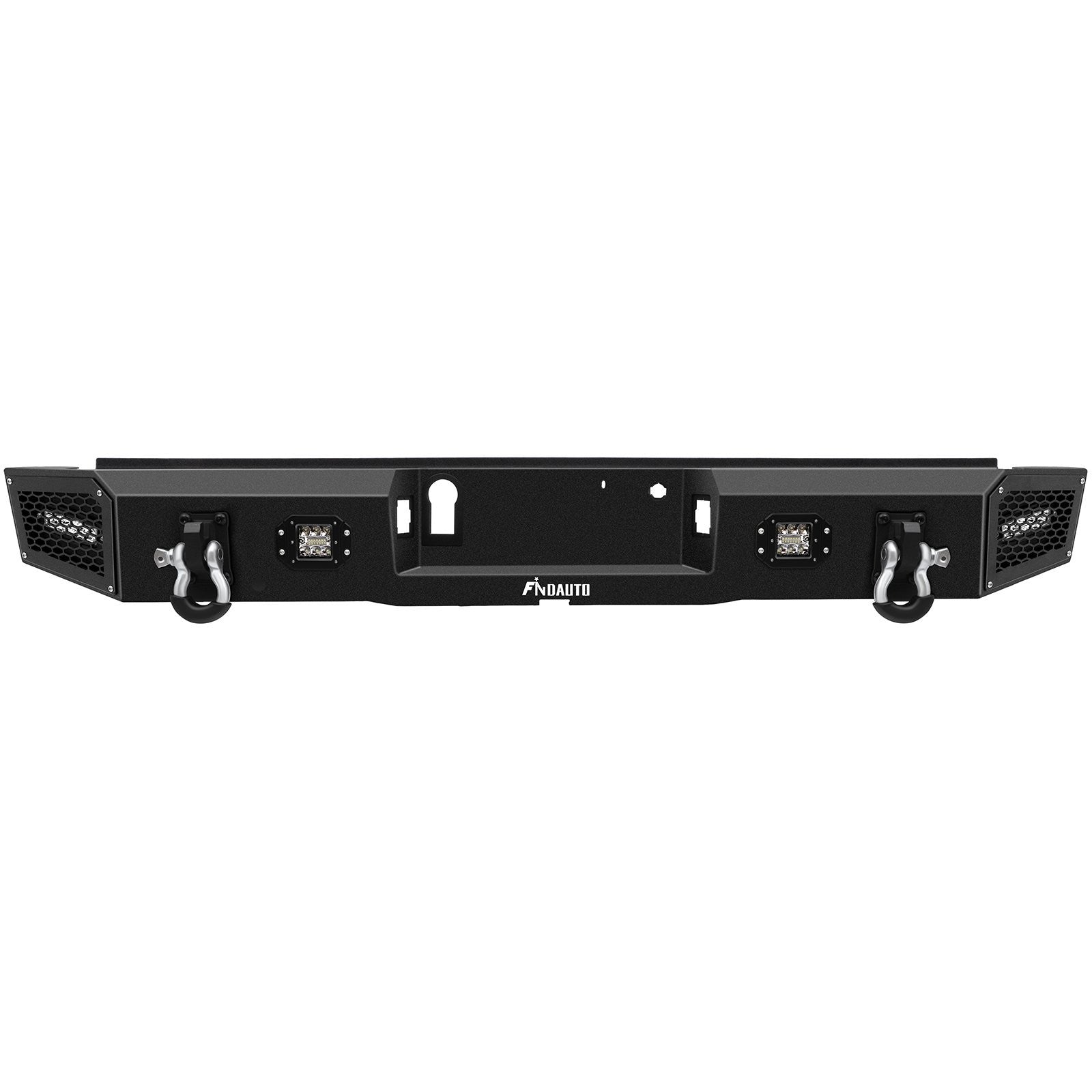 ECCPP Heavy Rear Bumper w/ LED Lights & Winch Plate For 2018 19-2020 Ford F-150 KOEEP