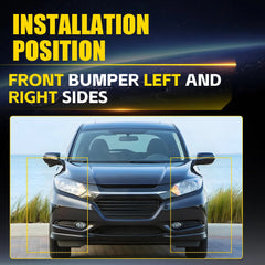 Pair For Honda HR-V 2016 2017 2018 Front Bumper Retainer Support Bracket Set EOA 6B93BC-57