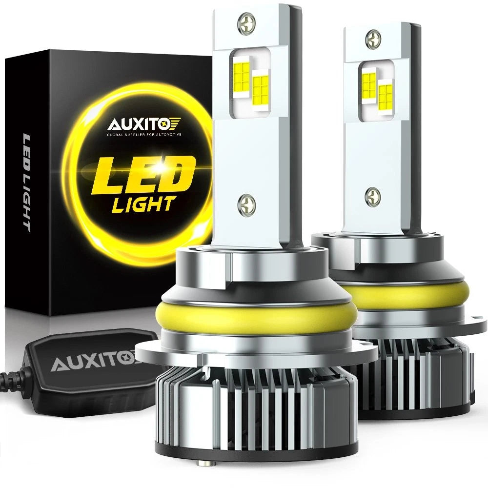AUXITO 9007 LED Headlight Bulbs Kit 6500K White High Low Beam Light Bulb 24000LM AUXITO