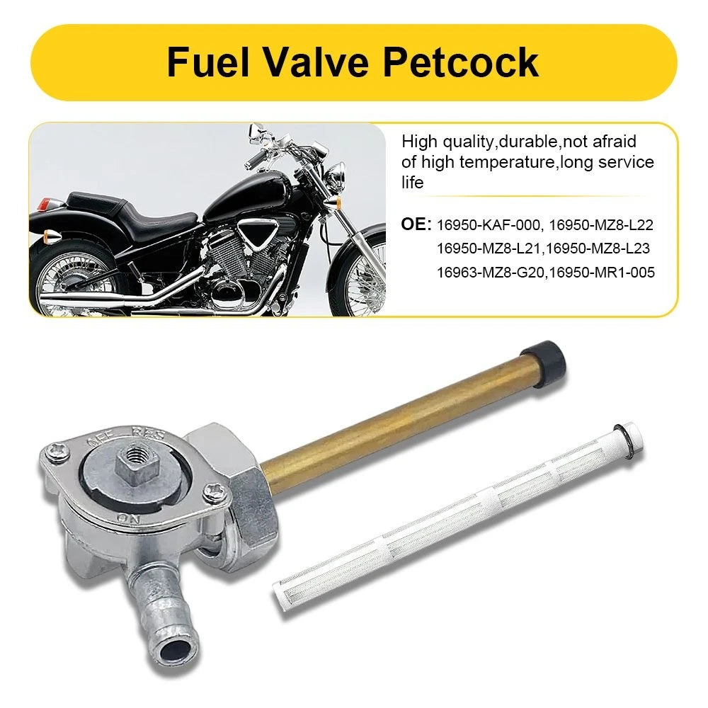 Fuel Valve Petcock Replace For HONDA Shadow Ace Deluxe 750 VT750 C CD 1998-03 EA 6B93BC-57