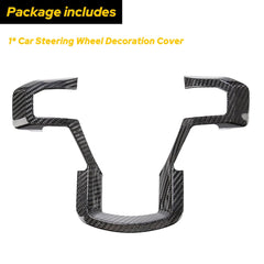 For F150 Carbon Fiber Steering Wheel Cover Trim for 15+Ford F150 F350 Super Duty 6B93BC-57