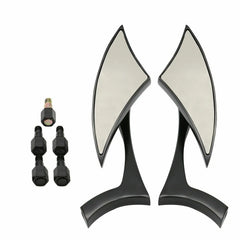 Black Blade Motorcycle Mirrors For Honda Shadow VLX 600 VT600 VTX1300C VTX1800C