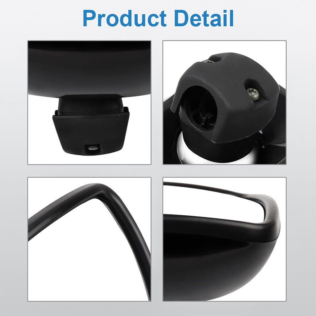 2PCS Black Wide Angle Mirrors For 03-16 Freightliner Columbia M2 Left or Right KOEEP