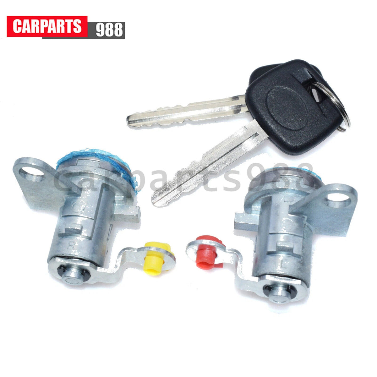 Pair of Door Lock Cylinder with Keys For 96-00 Toyota RAV4 6905142050 6905142060 6B93BC-57