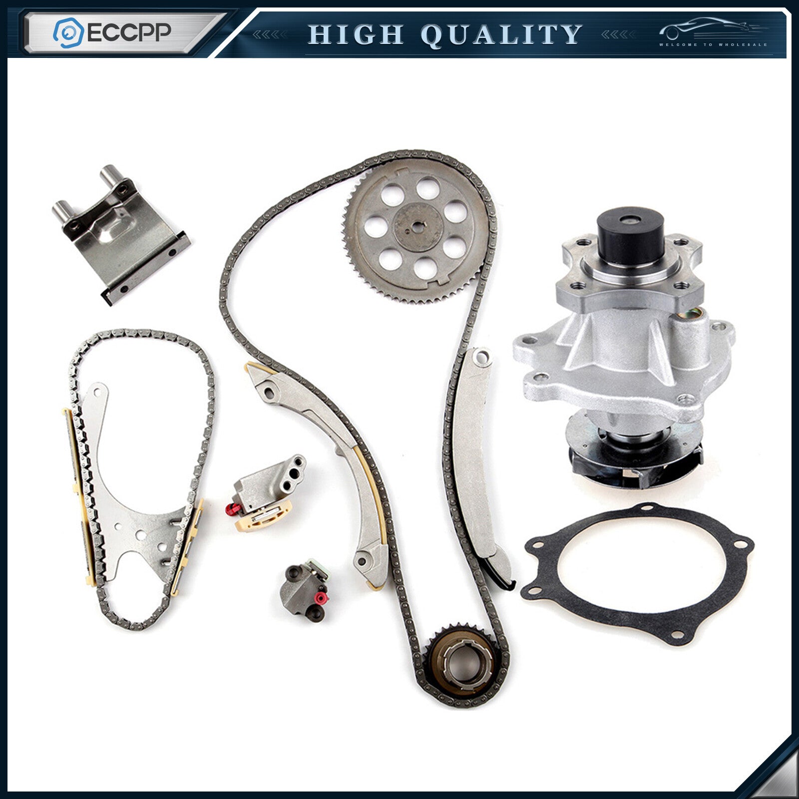 Timing Chain Kit Water Pump for 04-06 Chevrolet Colorado Gmc Canyon 2.8L L4 DOHC 6B93BC-57