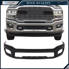 Steel Front Bumper Face Bar for 2019-2023 RAM 2500/3500 w/ fog holes 105-10110B 6B93BC-57