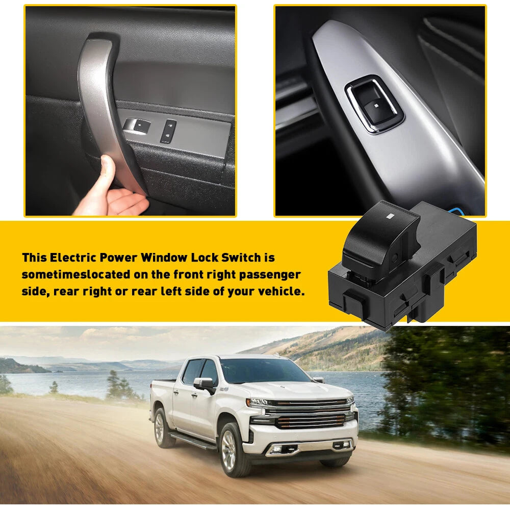 Passenger Rear Left Right Power Window Switch for 07-13 Chevrolet Silverado EOA 6B93BC-57