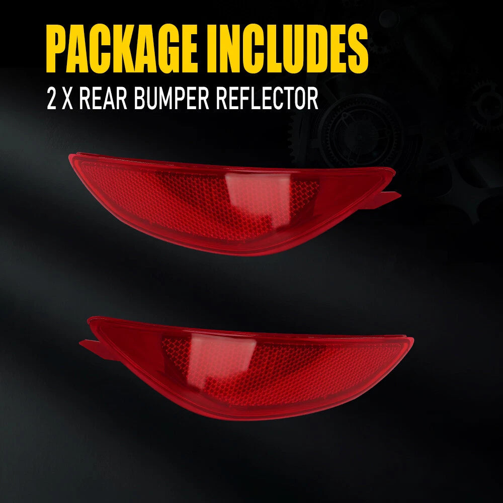 2X For 2012-17 Hyundai Accent Sedan Rear Bumper Side Marker Light Reflector Lamp 6B93BC-57