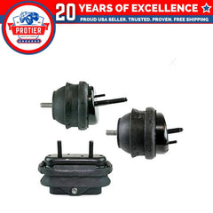Fits 2006-2008 Buick Lucerne 3.8L AUTO Front + Rear Motor&Trans Mount 3pcs 6B93BC-57