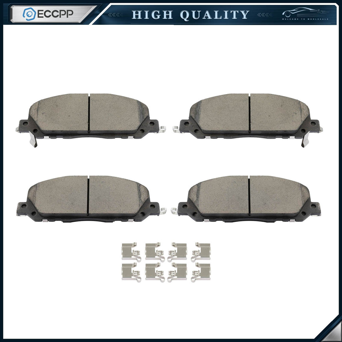 Front Ceramic Disc Brake Pads for 2020 - 2023 Explorer Ator Lincoln Ator 6B93BC-57