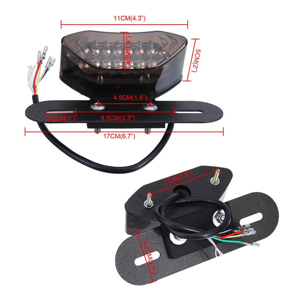 For Honda Shadow Spirit VT 1100 750 Motorcycle LED Turn Signals Brake Light EOA 6B93BC-57
