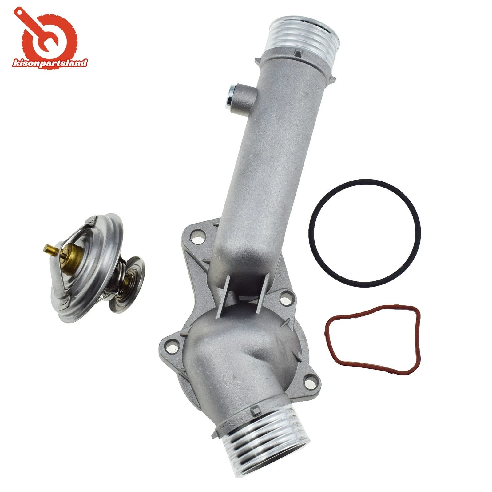 Aluminum Coolant Thermostat & Housing Kit FOR 1996-2000 BMW E39 528I 11531740478 6B93BC-57
