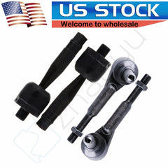 4PC Inner Outer Tie Rod Links Kit For Audi A4 A8 Quattro S8 A6 & VW Passat 6B93BC-57