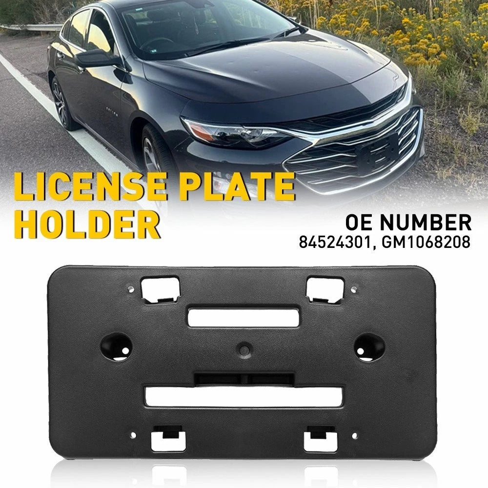 For 2019 20-2023 Chevy Malibu Front License Plate Tag Bracket Holder 84524301 EA 6B93BC-57