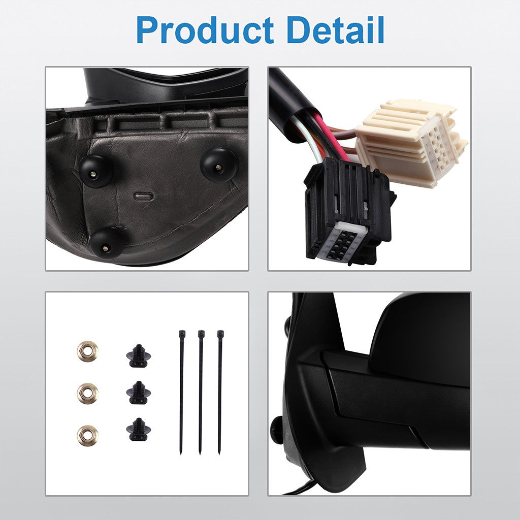 Power Mirrors For 07-13 Chevy Silverado 1500 Heated w/ Memory Signal Light 6B93BC-57