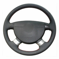 Leather Steering Wheel Hand-stitch on Wrap Cover For Buick Excelle Chevy Aveo